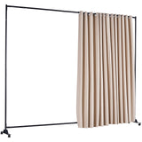 Room Divider Panel Privacy Screen Curtain Stand w/ Wheels 301 x 240cm