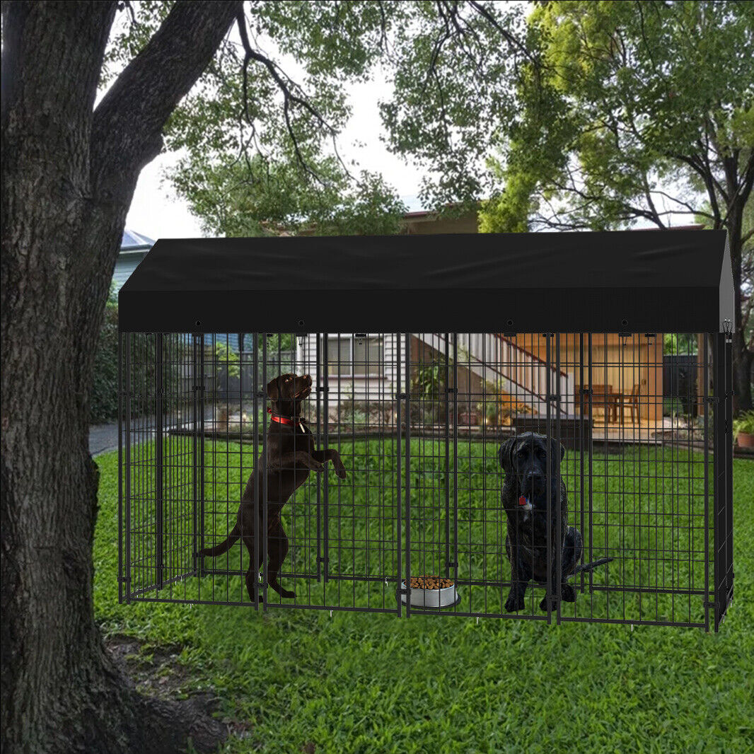 Giant Strong Steel Pet Dog Enclosure Run House Playpen Rabbit Hutch Cage Kennels