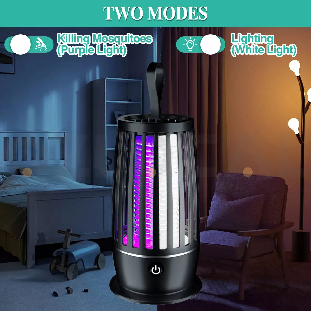 Electric Mosquito Killer LED Lamp USB Fly Trap Insect Bug Zapper Catcher Mozzie