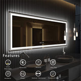 ULTRA LONG LIFE LED Bathroom Mirror Double LED Anti-Fog Vanity Mirror Waterproof