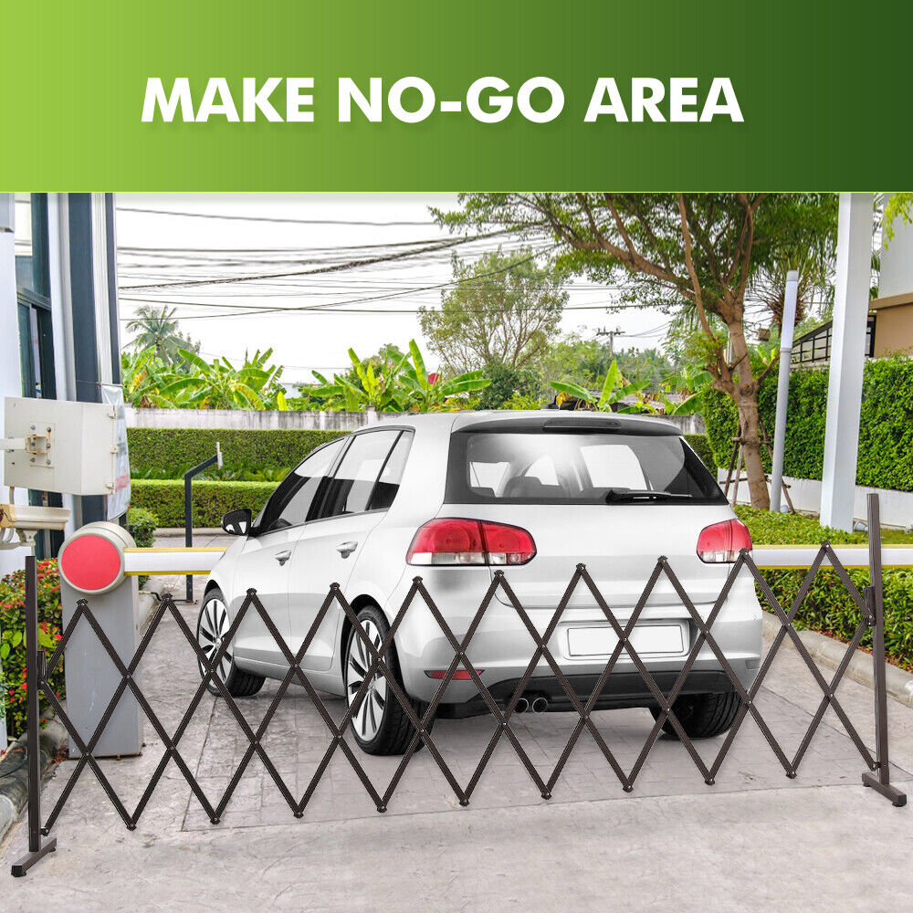 Garden Security Fence Gate Gate Metal Indoor Outdoor Expandable Barrier Traffic