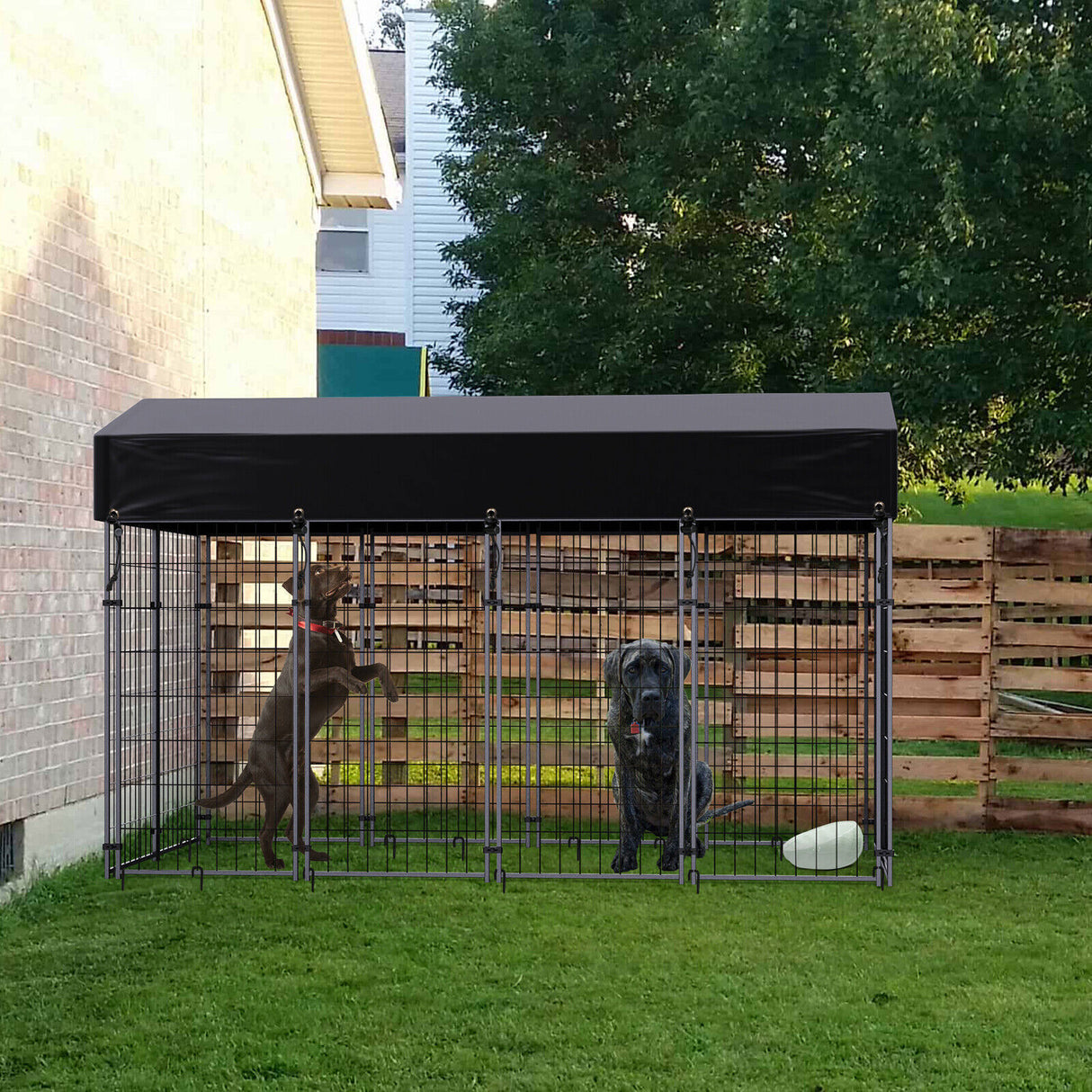 Giant Strong Steel Pet Dog Enclosure Run House Playpen Rabbit Hutch Cage Kennels