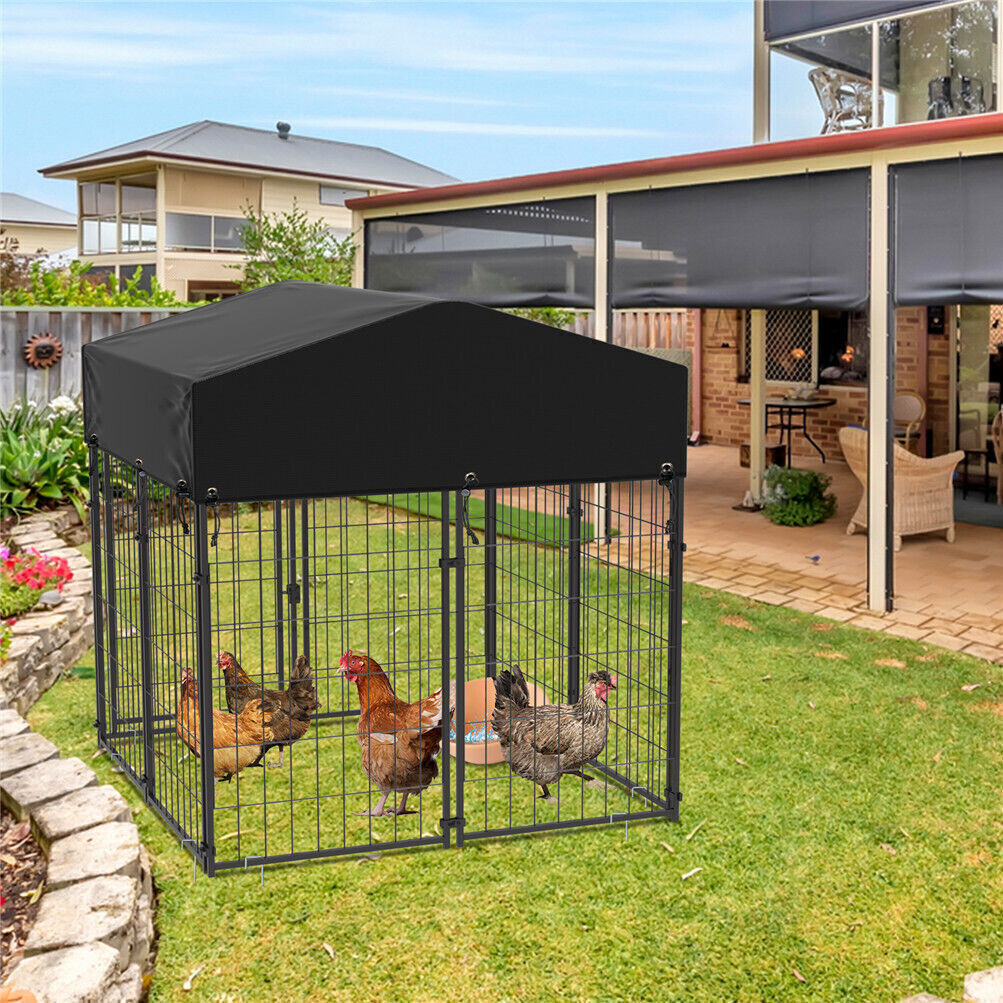 Giant Strong Steel Pet Dog Enclosure Run House Playpen Rabbit Hutch Cage Kennels