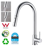 Kitchen Mixer Tap Pull Out Sink Laundry Faucet chrome