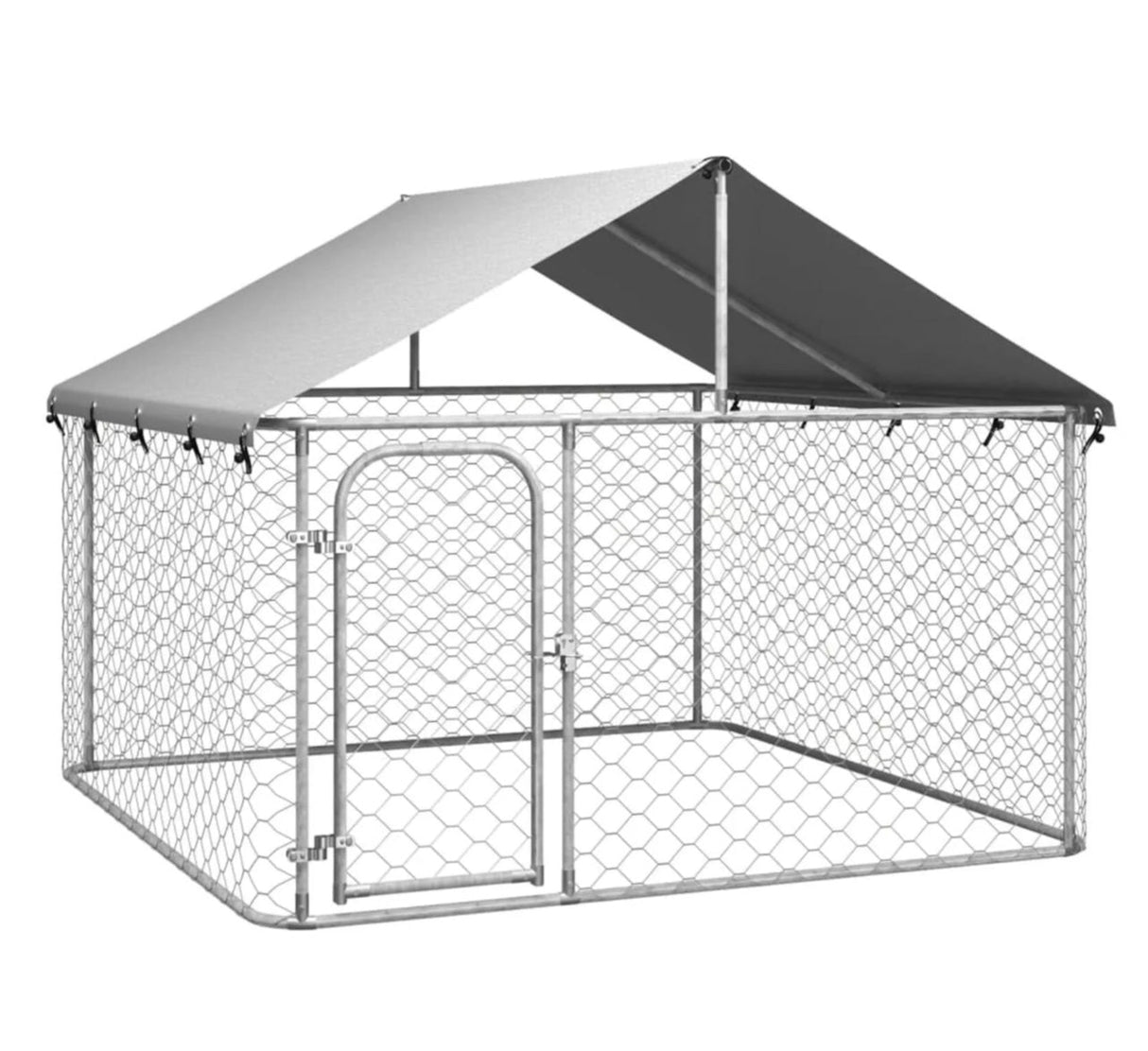 Outdoor Dog Kennel with Roof 200x200x150 cm