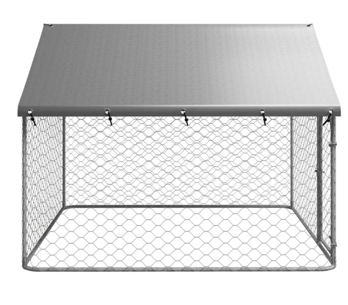 Outdoor Dog Kennel with Roof 200x200x150 cm