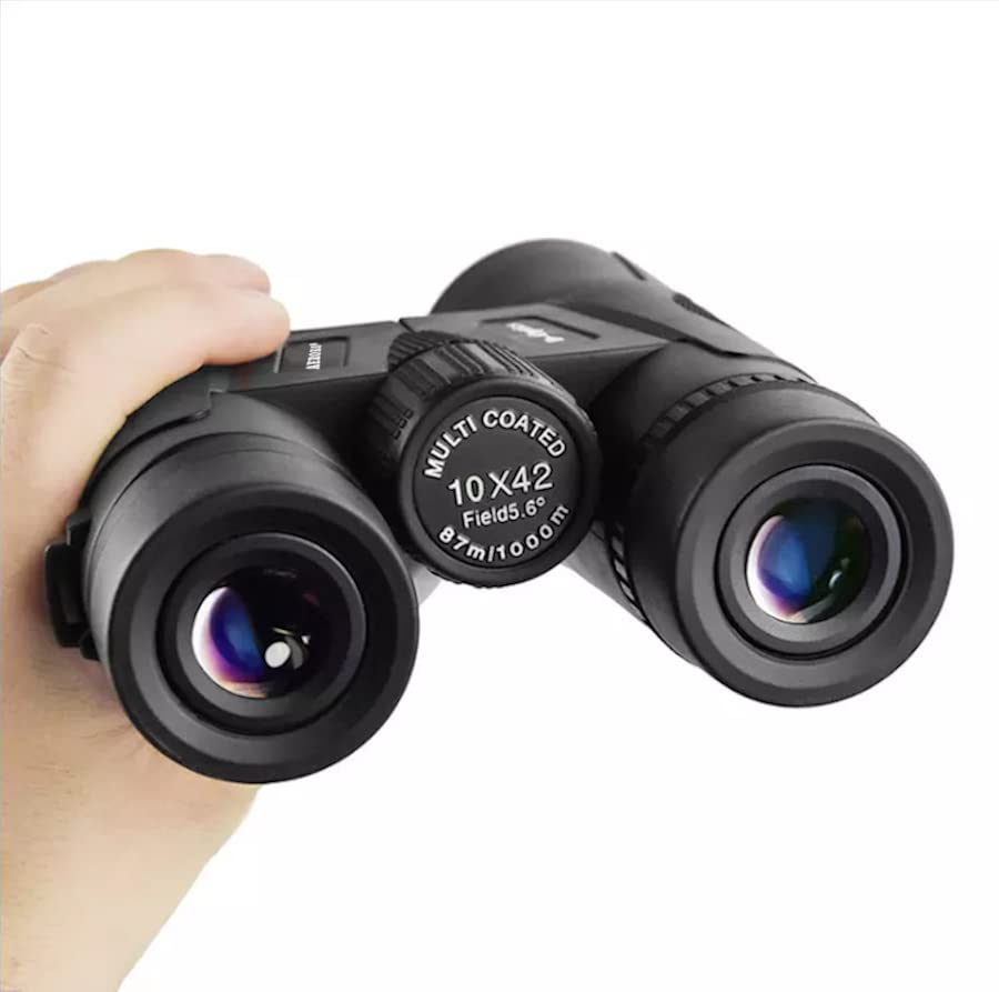 Binoculars 10x42, BAK4 Prism HD High Power Professional Binocular Telescope, Waterproof, with Universal Phone Adapter for Photos