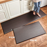 Kitchen Anti-Fatigue Mat Rug Standing Mat for Standing Desk 50 x 100cm Non Slip Ergonomic Comfort 1.8cm Thick Mat Rug for Kitchen, Office, Sink, Laundry