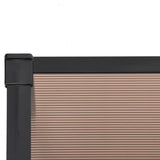 Door Canopy, 122 x 90cm, Black - Durable Window Awning & Entrance Shelter, Ideal for Outdoor, Patio, Front Door Protection