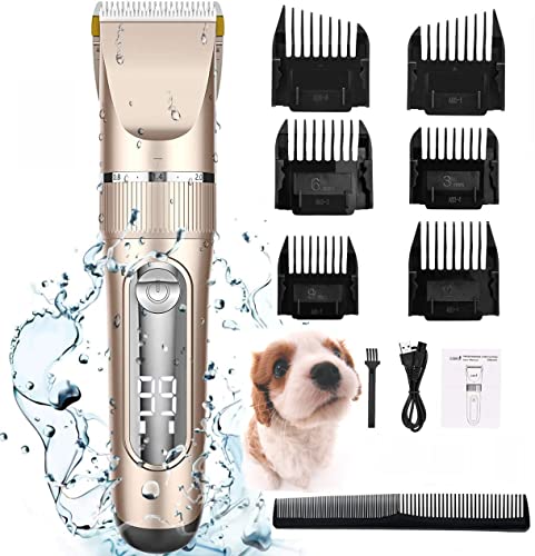 Professional Dog Grooming Clippers (12PCS) (Gold)