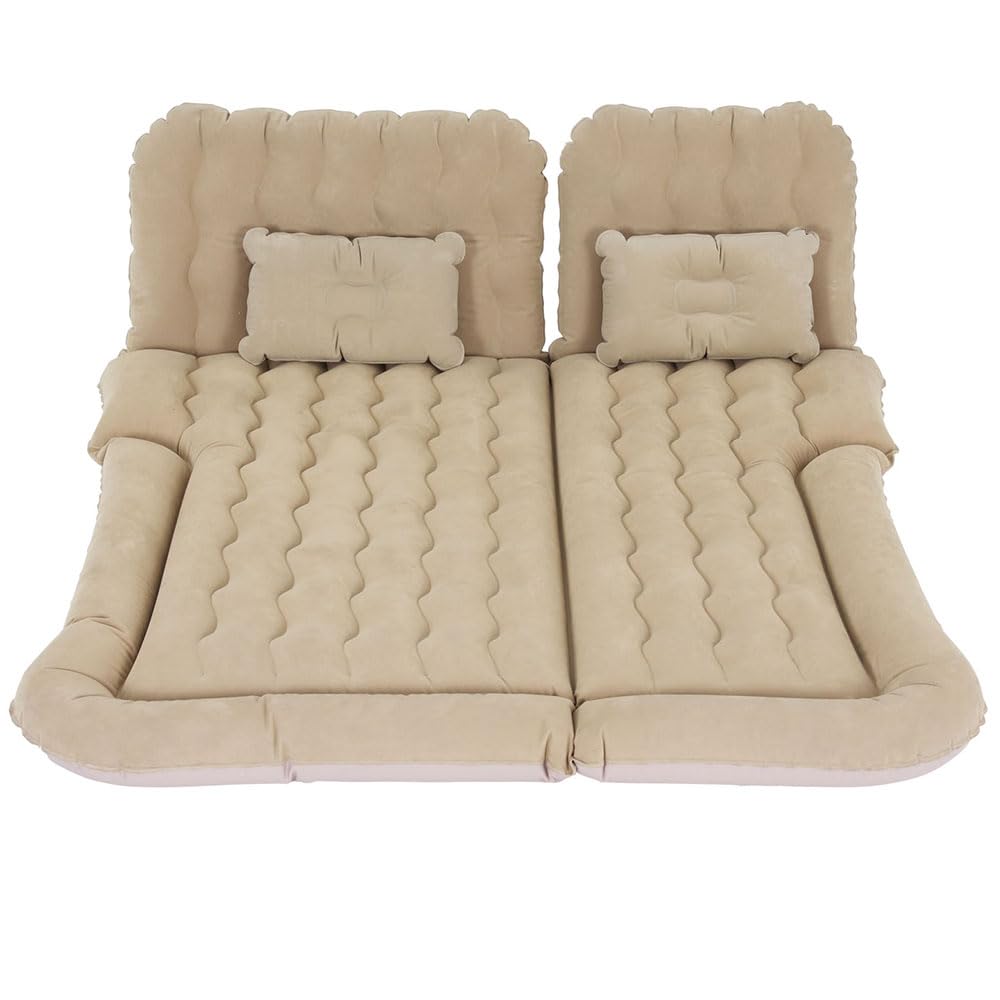 Car Mattress 175x130 Inflatable SUV Back Seat Camping Bed Beige