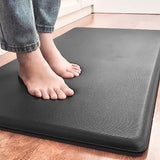 Kitchen Anti-Fatigue Mat Rug Standing Mat for Standing Desk 50 x 100cm Non Slip Ergonomic Comfort 1.8cm Thick Mat Rug for Kitchen, Office, Sink, Laundry