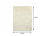 Marlow Floor Rug Shaggy Rugs Soft Large Carpet Area Bedroom Cream 230cm x 160cm