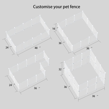 Pet Playpen Portable Small Animals Playpen, Pet Fence Yard Fence for Guinea Pigs, Bunny, Ferrets, Mice, Hamsters, Hedgehogs, Puppies, Turtles