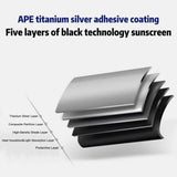 Car Sun Shade Umbrella for Windshield, Five Layers of Shading Materials Foldable Retractable Sunshade for Front Window, UPF 50+ Protect Automotive Dashboard & Interior from UV Rays and Heat.(Large)