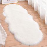 Soft Fluffy Rug Faux Sheepskin Fur Area Rug Shaggy Couch Cover Seat Cushion Furry Carpet Beside Rugs for Bedroom Floor Sofa Living Room Runner, 60x180cm