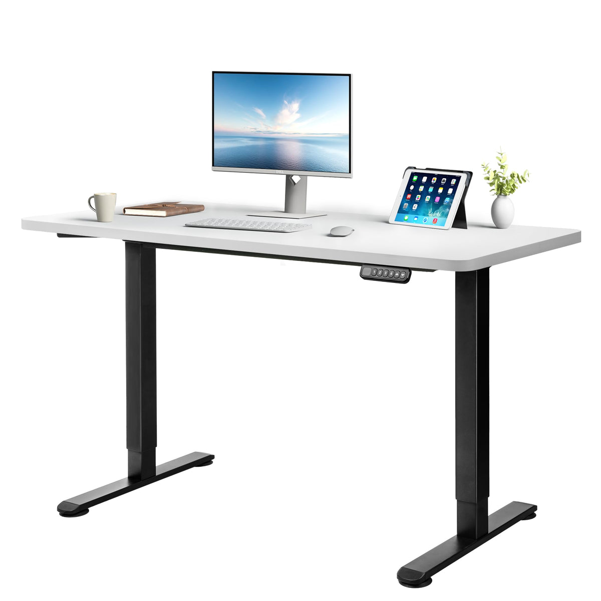 SMARTBLU Electric Standing Desk - Height Adjustable Desk With Drawer