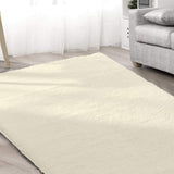 Marlow Floor Rug Shaggy Rugs Soft Large Carpet Area Bedroom Cream 230cm x 160cm