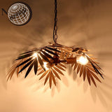 Vintage Tropical Coconut Leaves Chandelier Unique Rustic Tree Lights Living Room Dining Room Bedroom Kitchen Ceiling Lights (PYZS1)