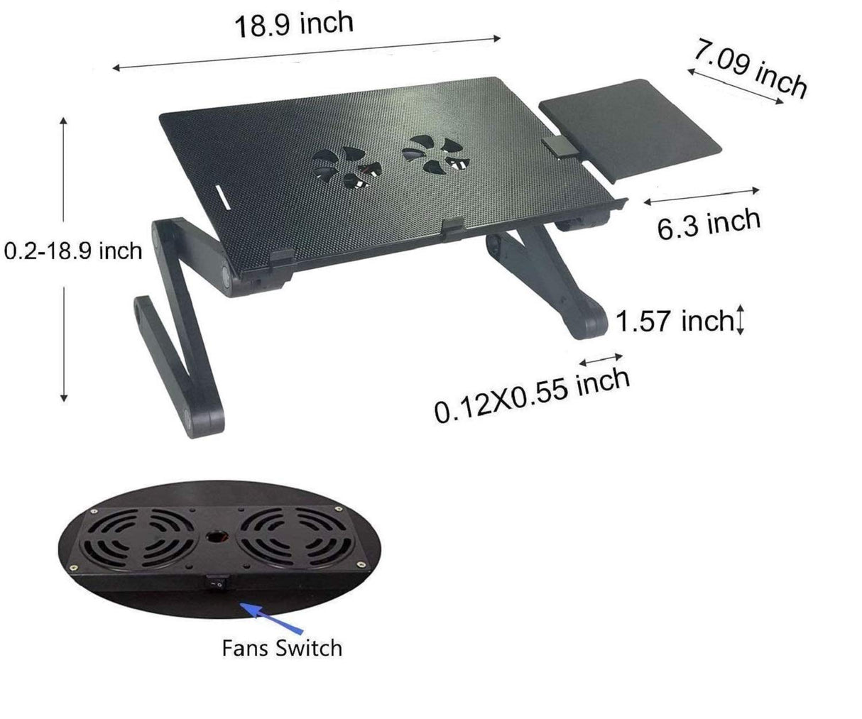 Adjustable Vented Laptop Table