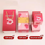 Christmas Surprise gift box - Surprise Gift Box Set, New Merry Christmas Surprise Gift Box Explosion for Money, Funny Box