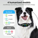 Dog Bark Collar, Rechargeable Smart Barking Collar, Anti Barking Training Collar with 5 Adjustable Sensitivity Beep Vibration Shock, Bark Shock Collar for Large Medium Small Dogs