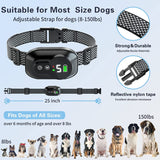 Dog Bark Collar, Anturnpet Anti Barking Collar with 5 Adjustable Sensitivity and Intensity Beep Vibration and Optional Shock Function, Rechargeable Smart Bark Collar for Small, Medium & Large Dogs Black