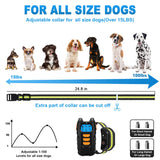 Dog Training Collar, Shock Collar for Dogs with Remote, Rechargeable Dog Shock Collar, 3 Modes Beep Vibration and Shock Waterproof Bark Collar for Small, Medium, Large Dogs