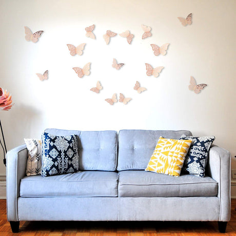 3D Butterfly Wall Decor Stickers 36Pcs