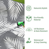 Palm Leaf Outdoor Rug Waterproof for Patios Clearance, Reversible Plastic Straw Camping Rug Carpet, Large Area Rugs Mats for RV, Picnic, Backyard, Deck, Balcony, Porch, Beach