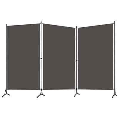 3 Panels Privacy Room Divider Partition Folding Foldable Screen Panel Iron