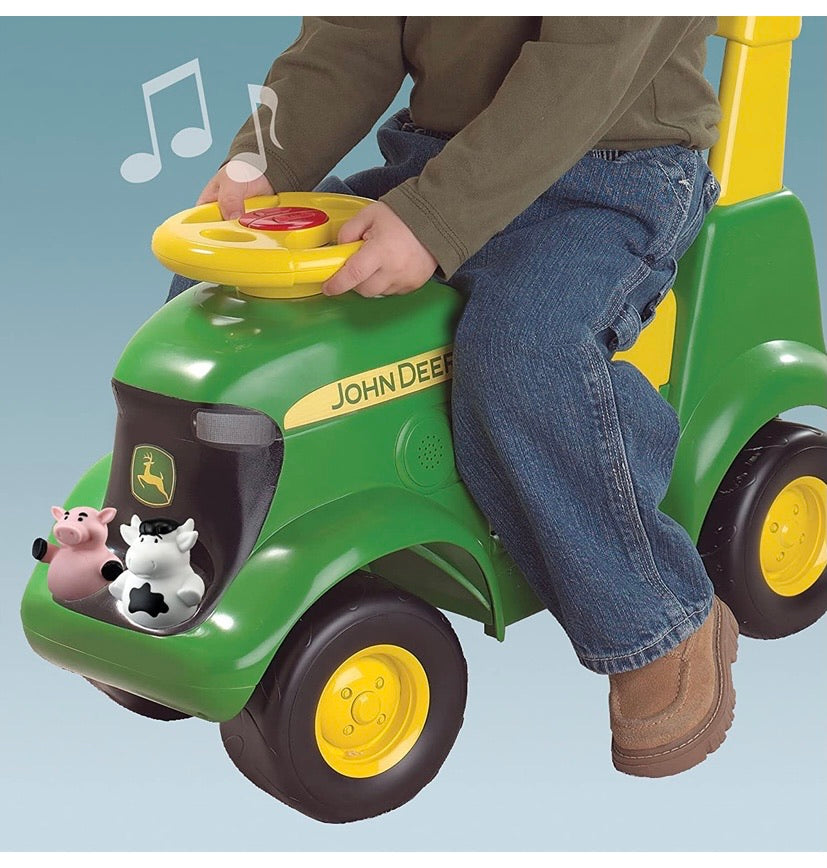 John Deere Sit n Scoot Activity Tractor Ride On – Easy Bargains Australia