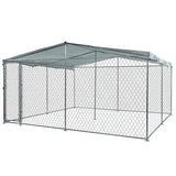 4x4m Dog Enclosure Kennel Large Chain Cage Pet Animal Shade Cover Fencing Run