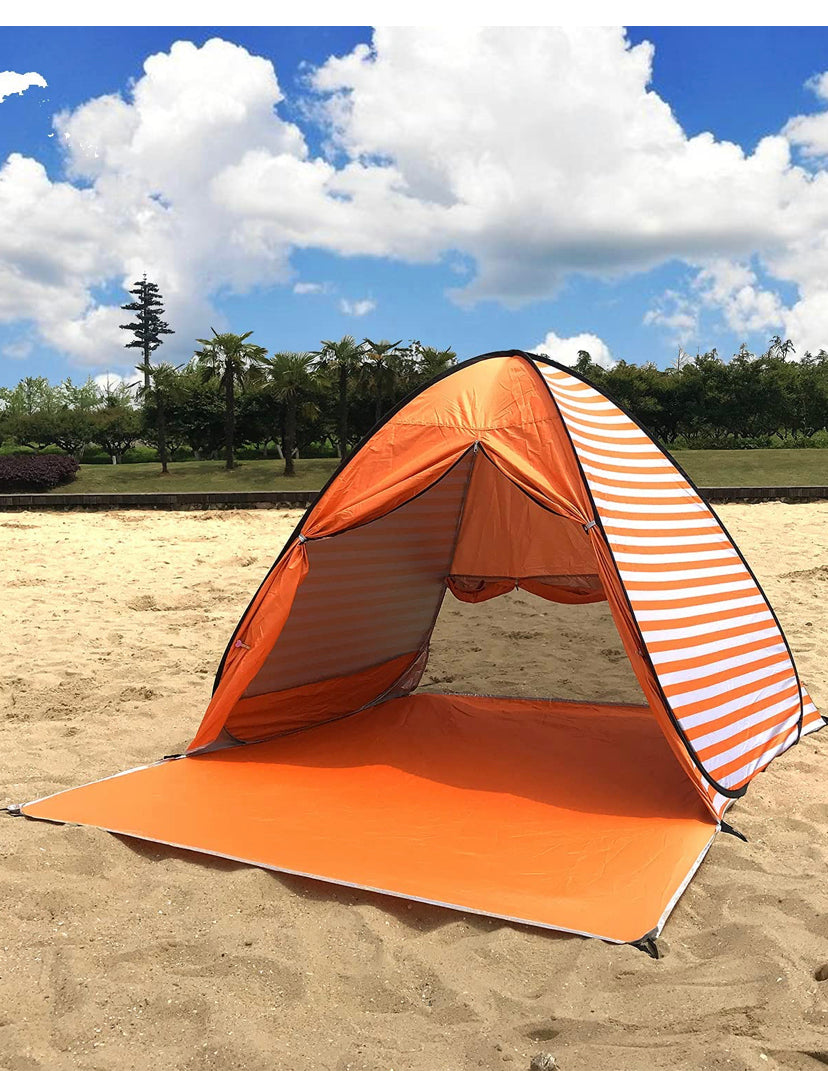 Orange Medium Size Beach Tent