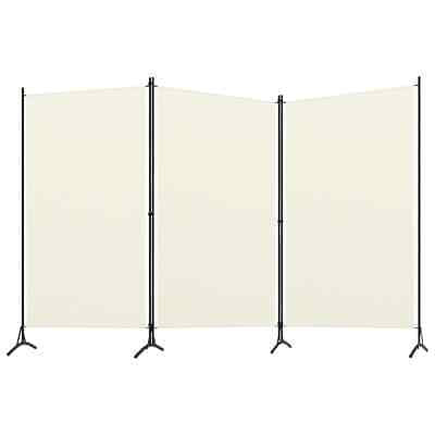 3 Panels Privacy Room Divider Partition Folding Foldable Screen Panel Iron