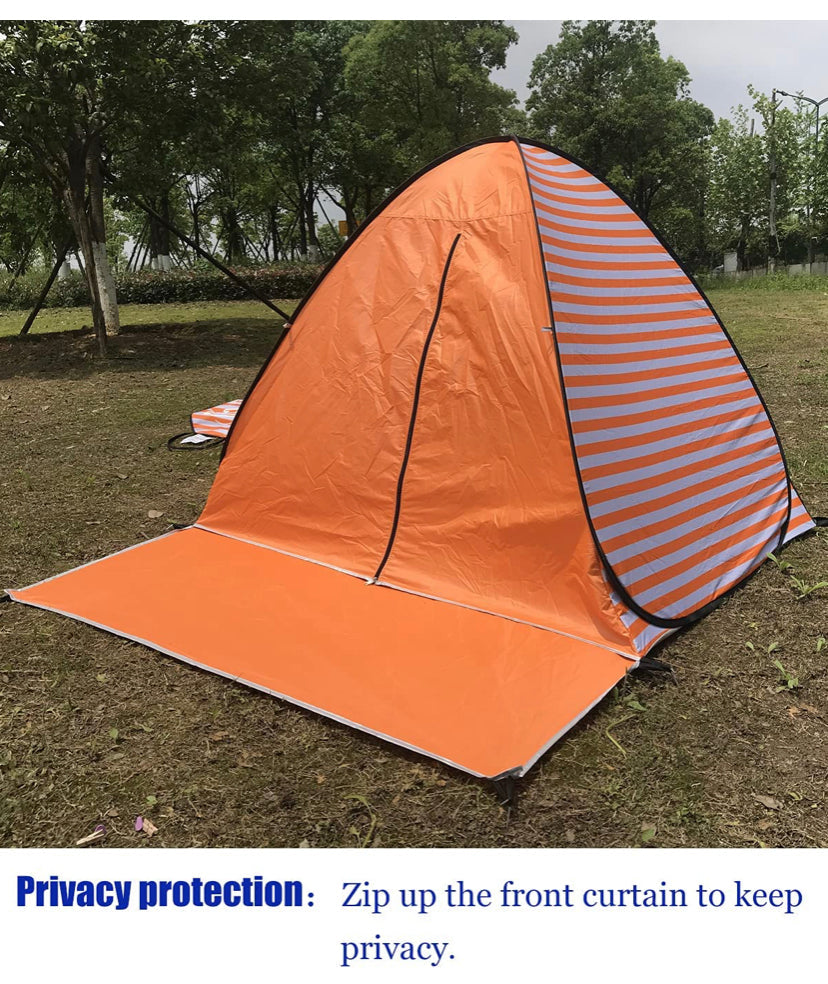 Orange Medium Size Beach Tent